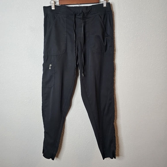 Adar Pro Womens Jogger Scrub Pants Size M - Lot Of 2 Please READ - Solid Black‎ - Picture 8 of 16